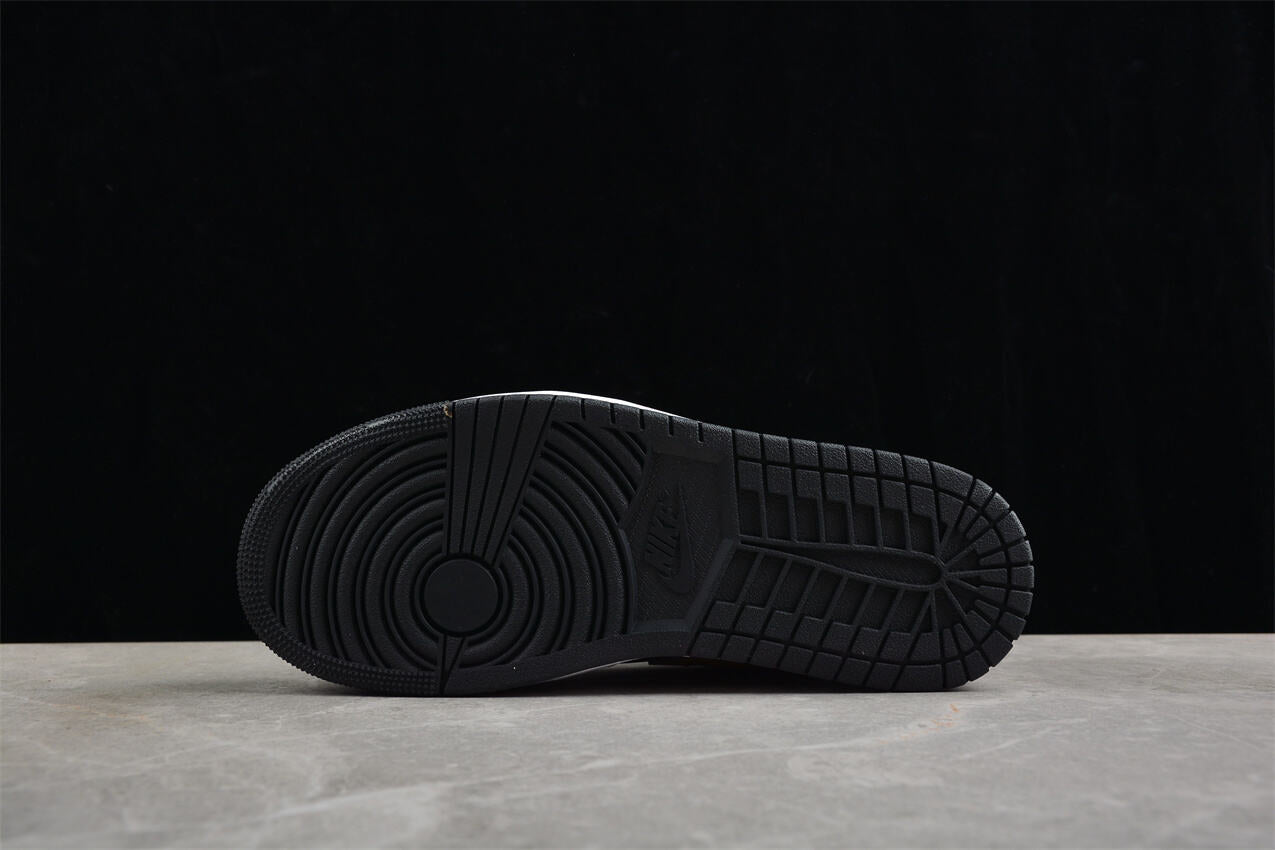Air Jordan 1 Low noir/blanc/or.