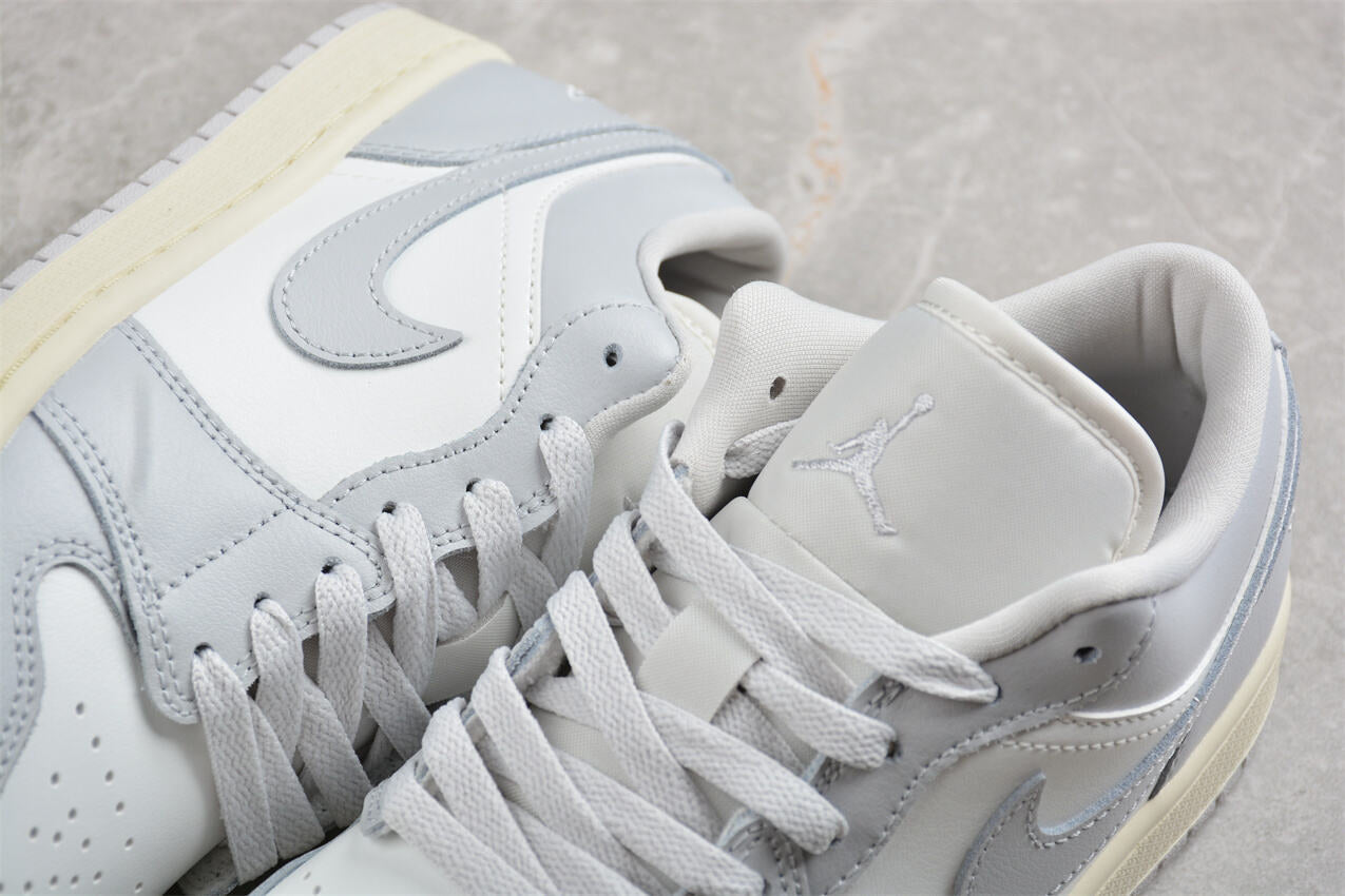 La Air Jordan 1 Low “Blanc Gris